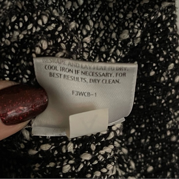 Eileen Fisher Drop Sleeve High-Lo Knit Tweed Sweater w/Slits, 100% Cotton, EUC - Picture 9 of 9